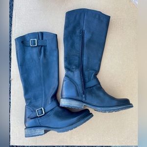 Steve Madden NWOT Black Leather Tall Boots W 11